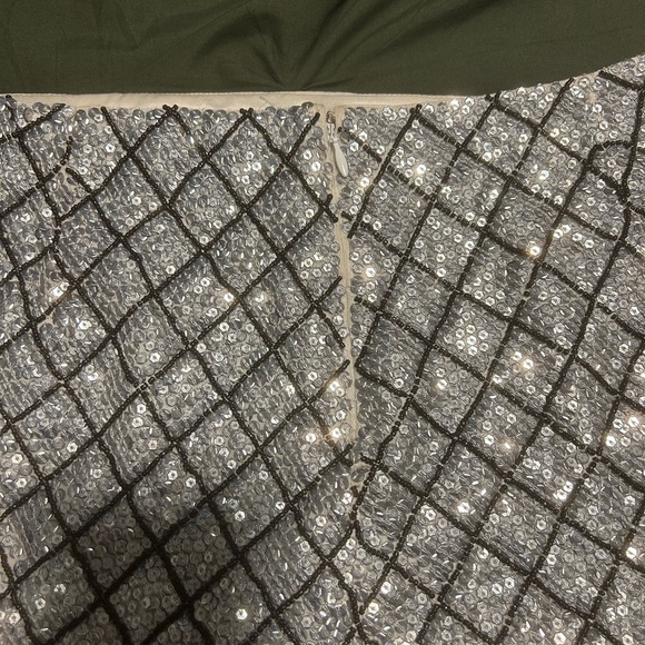 Silver Sequin Gryphon Skirt ASO Serena Van Der Woodsen on Gossip Girl Size L - Picture 4 of 15